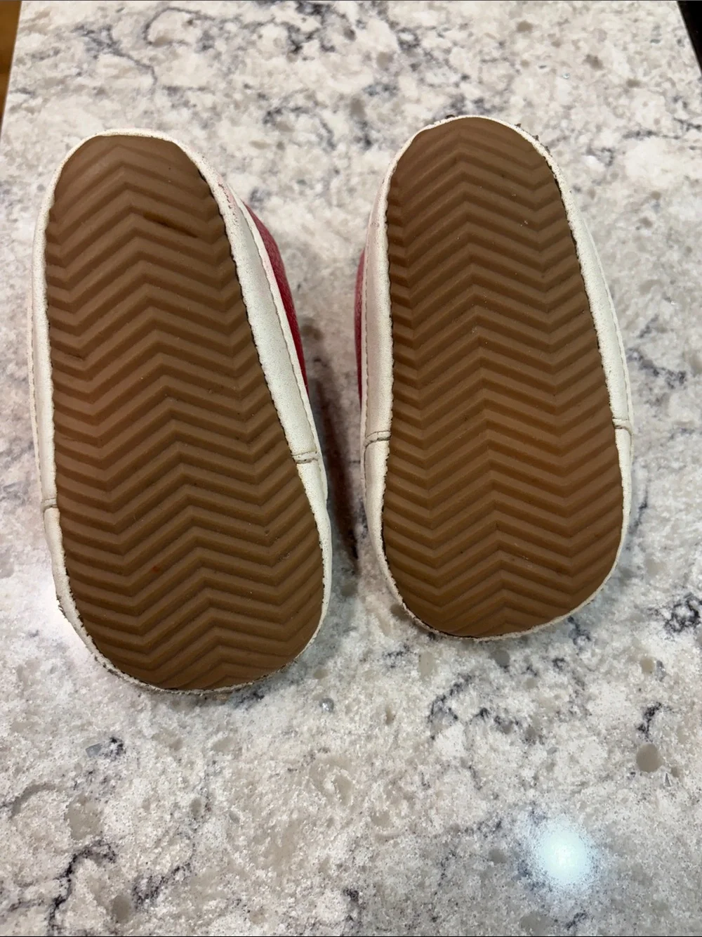 Red Baby Toddler Walker Leather Low Top Barefoot Sneaker Shoe - Little Love Bug